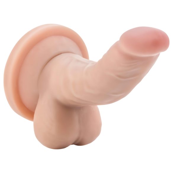 Dr. Skin 4 - realistlik dildoga munanditega iminapaga - naturaalne 12cm