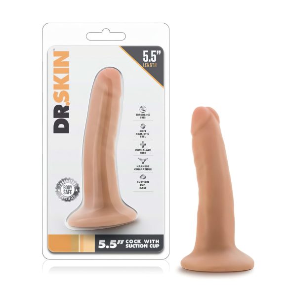 Dr. Nahk 5,5 - iminapaga reaalne dildos - naturaalne (14 cm)