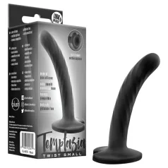 Temptasia Twist Small - iminapaga, keerdunud dildo (must)