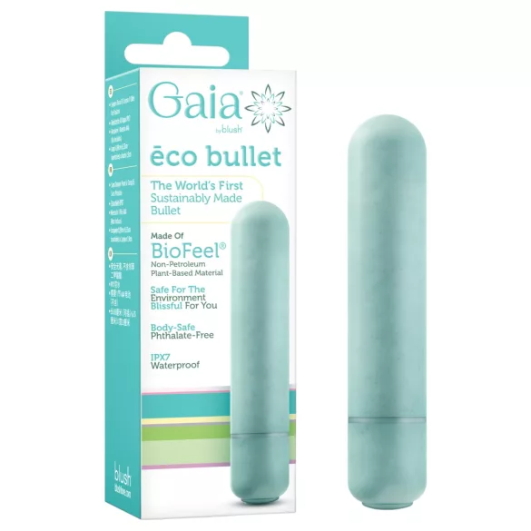 Gaia Eco M - keskkonnasõbralik vibreeriv pulk (türkiissinine) - keskmine