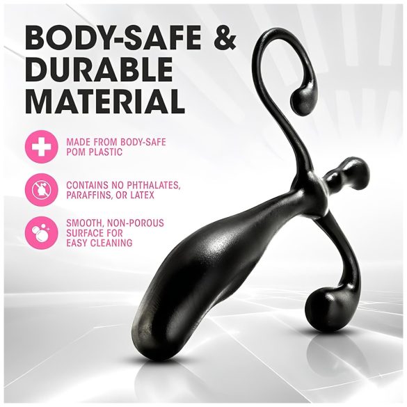 Anal Adventures - eesnäärmemassaaži dildo - must