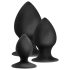Platinum Anal Seiklused - plugide komplekt, 3tk (must)