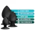 Anal Adventures Platinum Stout - anaalplugi komplekt - 3 tk - must