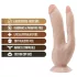 Dr. Skin 8 - topelt dildoga iminapaga - naturaalne