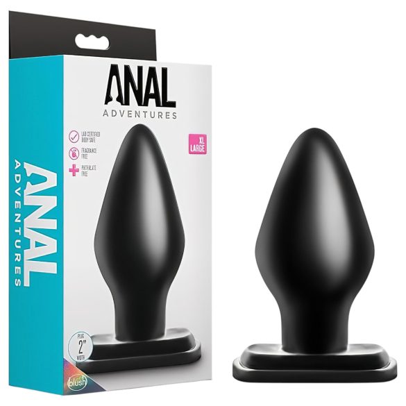 Anal Adventures XL - suur anaaliplug - must