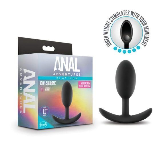 Anal Seiklused Platinum M - keskmine must plug