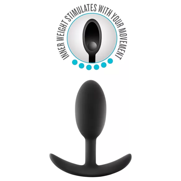 Anal Adventures Platinum M - anaaltapp - must (keskmine)