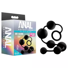 Anal Adventures L - pärlitega anaaldildo - must