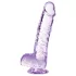 Blush Naturally Yours - kristallist dildo (lilla)