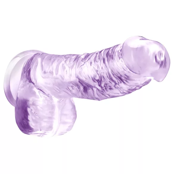 Blush Naturally Yours - kristallist dildo (lilla)