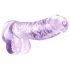 Blush Naturally Yours - kristallist dildo (lilla)
