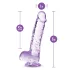 Blush Naturally Yours - kristallist dildo (lilla)