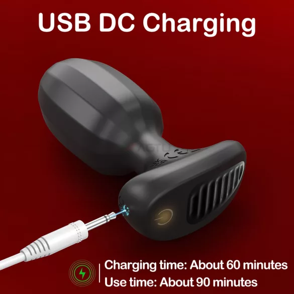 AlvUp - nutikas anaalvibraator - must