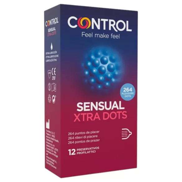 Control - kondoomid - eriti tugeva tekstuuriga, täppidega - 12 tk