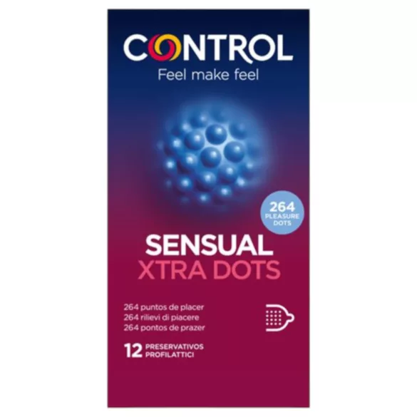 Control - kondoomid - eriti tugeva tekstuuriga, täppidega - 12 tk
