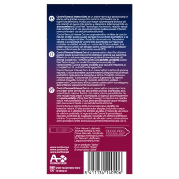 Control - kondoomid tupsudega - 12 tk