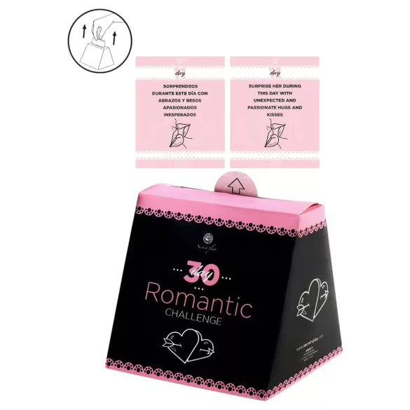 Secret Play 30 päeva romantikaväljakutse - romantiline väljakutse kaardimäng (inglise, hispaania keeles)