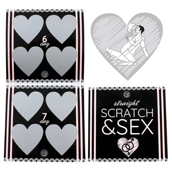 Secret Play Scratch & Sex Straight - kraabitav seksipooside mäng paaridele (5 keeles)