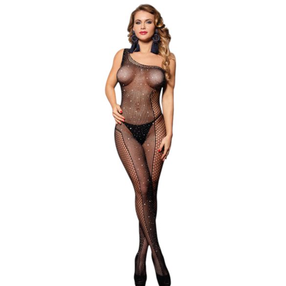 Subblime 952037 - võrkkangas bodystocking kivikestega - must - S-L