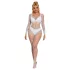 Subblime 952396 - sädeleva kivikestega catsuit (valge) - S-L