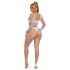 Subblime 952396 - sädelev rhinestone'idega jumpsuit - (valge) - S-L