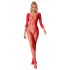 Subblime 952419 - sädelevate kividega catsuit - punane - XS-M