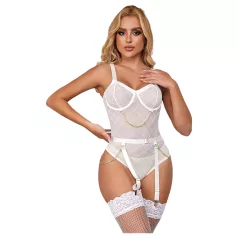   Subblime 954291 - läbipaistev kehasukk kettidega - valge (L-XL)