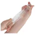 Addicted Toys - peeniskattekumm munandite rõngaga - 23 cm läbipaistev