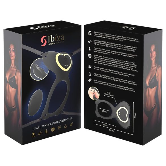 IBIZA - strap-on kliitori vibraator - must