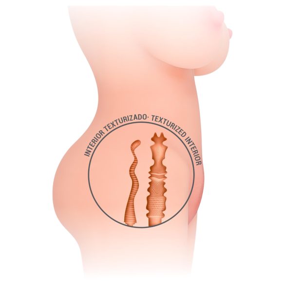 Intensiivne Sügava Puudutusega Jesse - elutruu torso masturbaator (naturaalne)