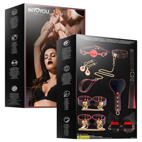 INTOYOU - BDSM komplekt edasijõudnutele - 8 osa - must