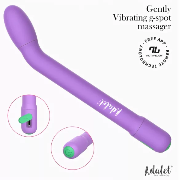 Adalet Gently - G-punkti ja eesnäärme vibraator - lilla - nutikas