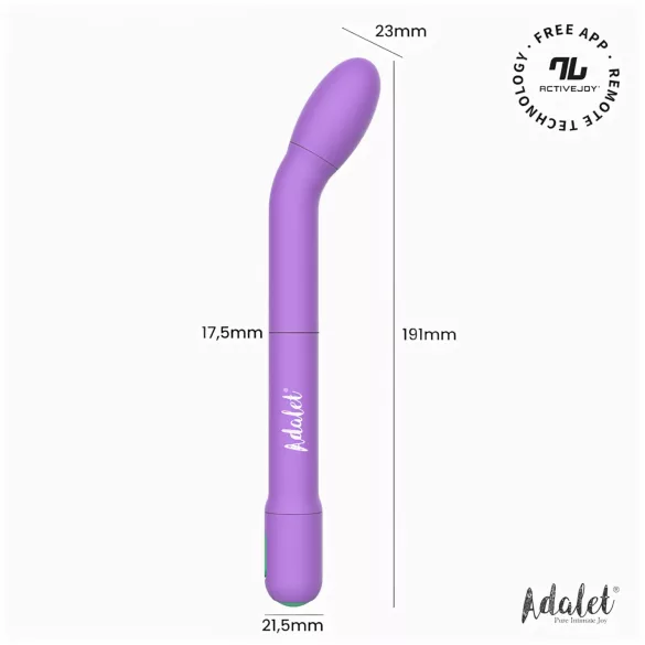 Adalet Gently - G-punkti ja eesnäärme vibraator - lilla - nutikas