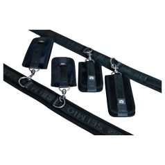 Sei Mio - käeraudade ja pahkluurihmade komplekt - must