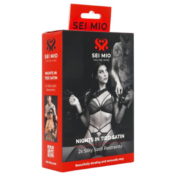 Sei Mio - satiinist sidumislint (must)