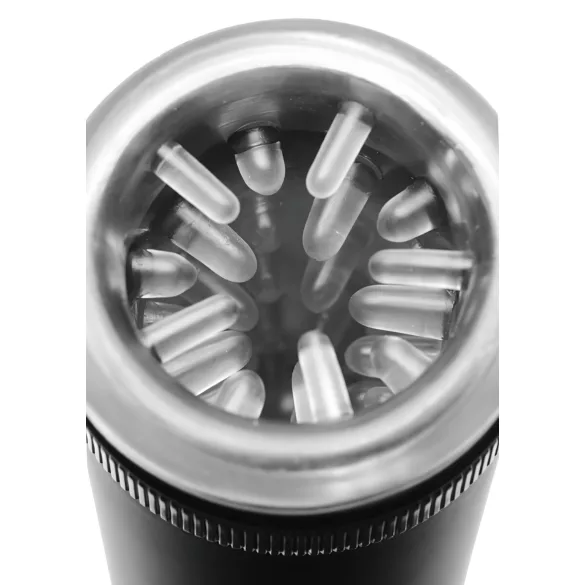 Master-Bot - üles-alla liikuv, pehmete ogadega masturbaator (must)