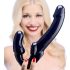 Strap U Revolver - kinnitusega dildo ilma rihmata (must)