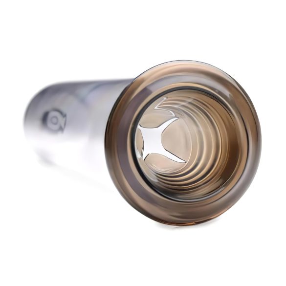 Tom Heavy Duty - peenisepump metallhoovaga - läbipaistev