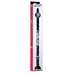 Hosed Swirl - peen anaal dildo - must - 18 cm