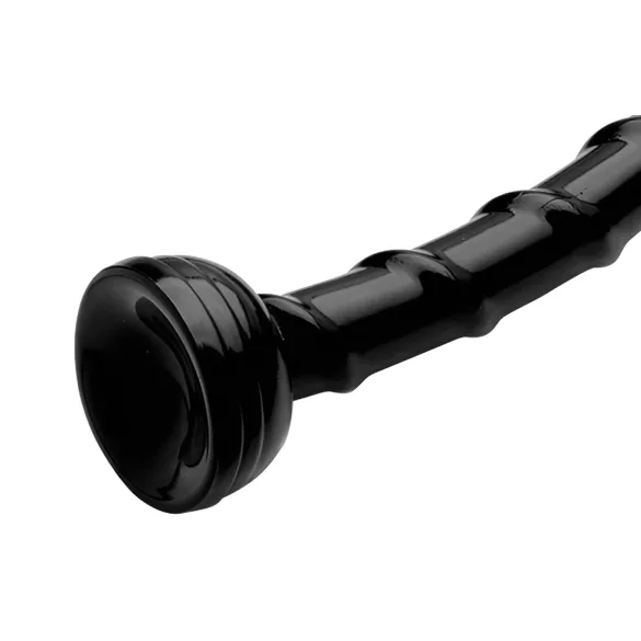 Hosed Swirl - peen anaal dildo - must - 18 cm