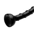 Hosed Swirl - peen anaal dildo - must - 18 cm