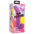XR Brands POP - iminapaga, munanditega dildo - 19 cm (lilla)