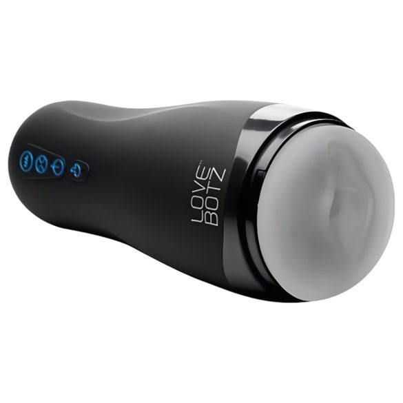 Lovebotz - automaatne masturbaator - veekindel imemis- ja vibreeriv - must