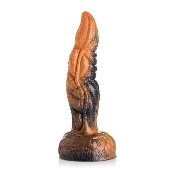 Creature Cocks Ravager - tekstuuriga silikoondildo - 20cm (oranž)