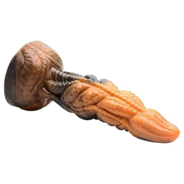 Creature Cocks Ravager - tekstuurne silikoonist dildo - 20cm oranž