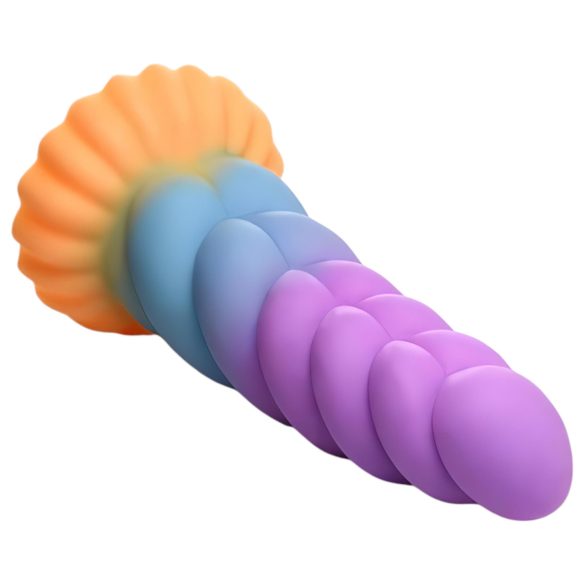 Creature Cocks Mystique - ükssarviku dildo - 21cm - lilla-kollane