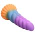 Mystiline ükssarvik dildo - 21cm (lilla-kollane)