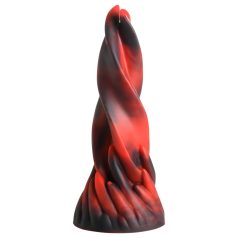   Creature Cocks Hell Kiss - keerdus silikoonist dildo - 19 cm - punane