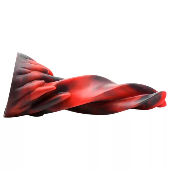 Creature Cocks Hell Kiss - keerdunud silikoondildo - 19 cm (punane)