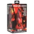 Creature Cocks Hell Kiss - keerdunud silikoondildo - 19 cm (punane)
